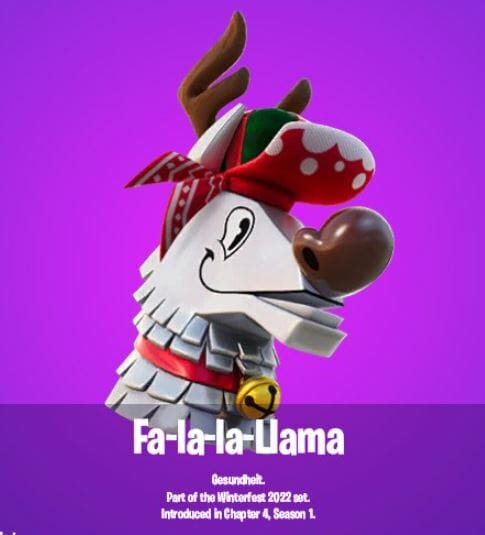 Fa-la-la-Lama Rücken Bling