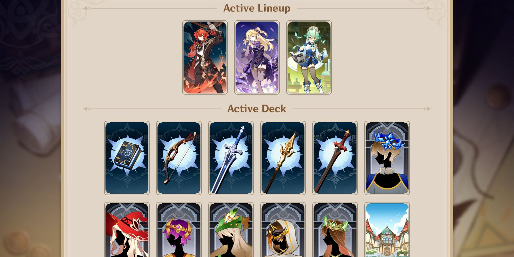 Wie man Decks in Genshin Imapct Genius Invokation TCG baut und wechselt