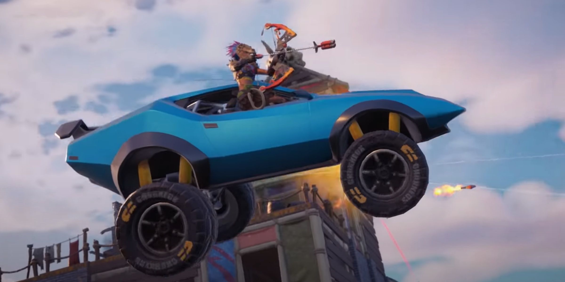 Fortnite verursacht Schaden an einem Fahrzeug