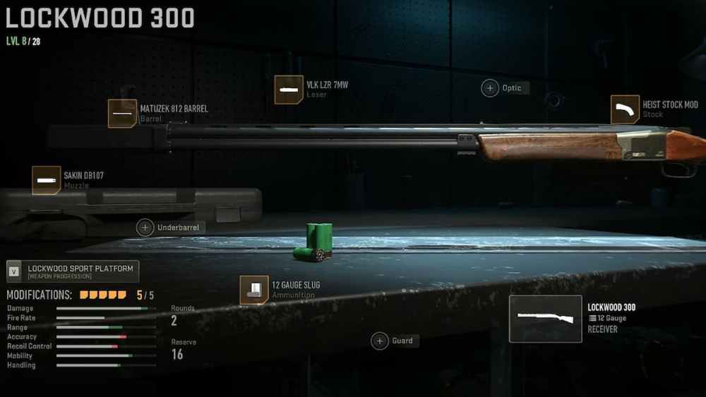 Anpassung der Lockwood 300 Schrotflinte MW2 Warzone 2