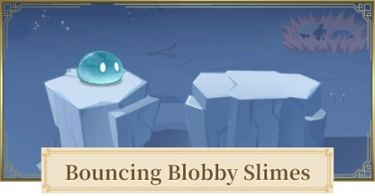 Hüpfende Blobby Slimes