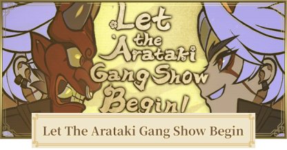 Lasst die Arataki-Gang-Show beginnen