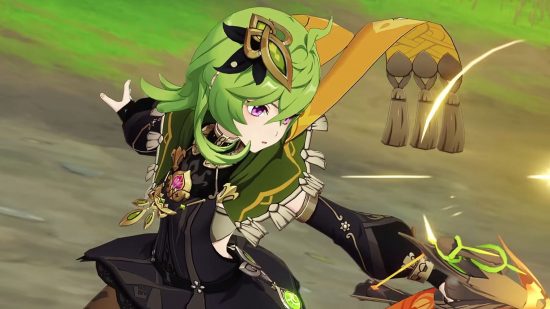 Genshin Impact-Behinderung - Collei schwingt ihren Bogen