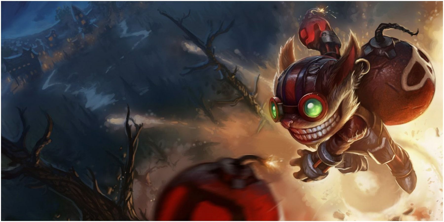 Ziggs wirft eine seiner Bomben