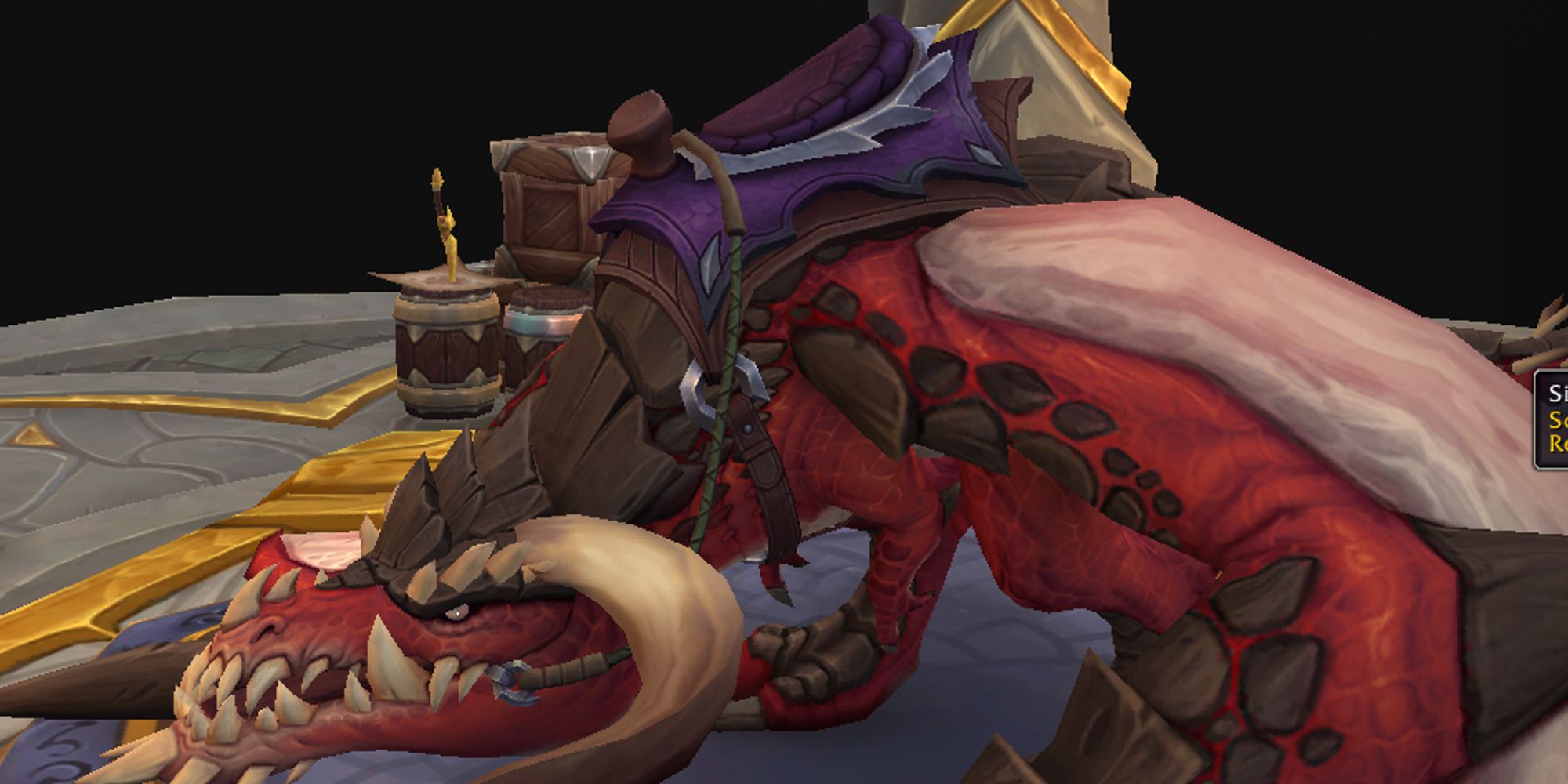 Silberne und violette Rüstungsanpassungen, wie sie in World of Warcraft Dragonflight zu sehen sind