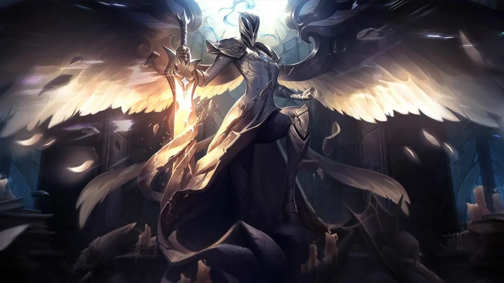 Silberne Kayle-Splash-Art
