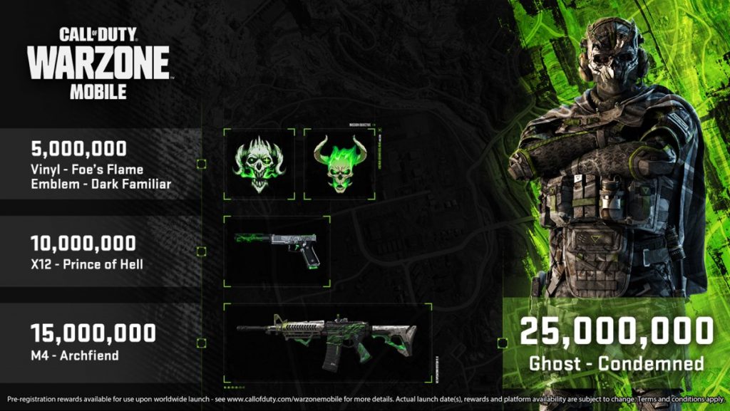 Mobile Belohnungen für Warzone