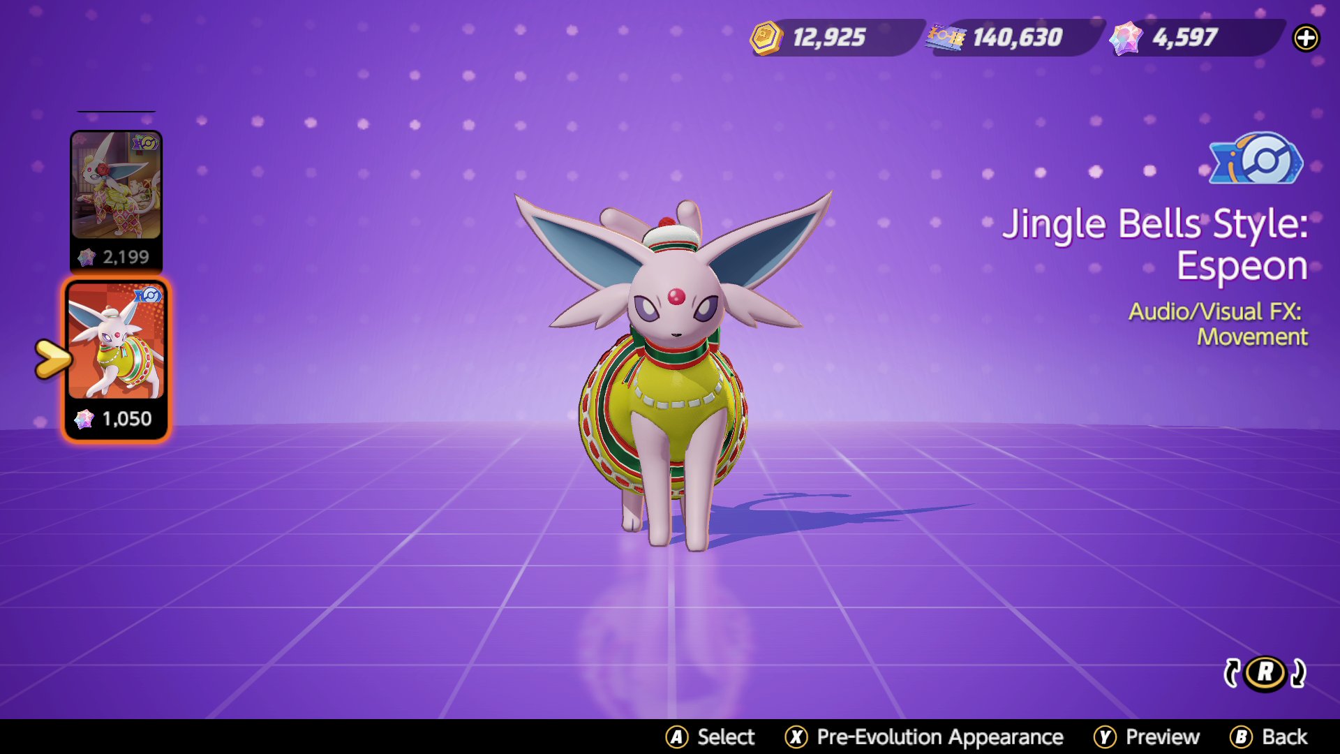 Espeon verkleidet sich wie eine Glocke mit seinem neuen Pokémon Unite Holoattire - Ruetir.com