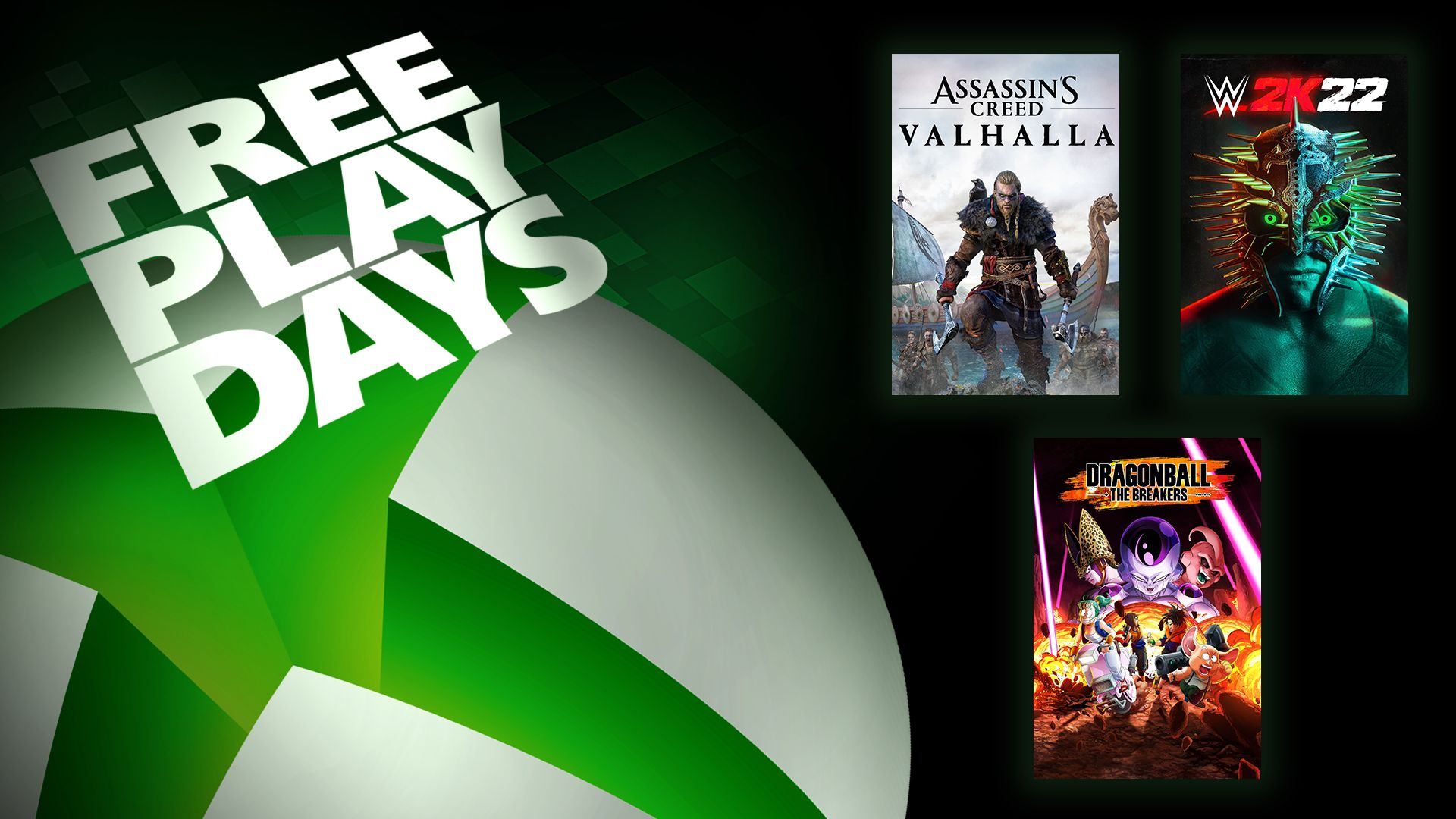 Kostenlose Spieltage – Dragon Ball The Breakers, WWE 2K22 und Assassin's Creed: Valhalla