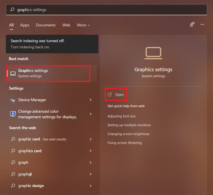 Grafikeinstellungen