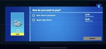 Diese Option, die Fortnite-Benutzern die Möglichkeit gibt, Apples In-App-Verarbeitungsplattform zu umgehen, hat dazu geführt, dass Fortnite aus dem App Store geworfen wurde – der kryptische Tweet von Epic-CEO Sweeney sagt Fortnites Rückkehr zum iPhone in diesem Jahr voraus