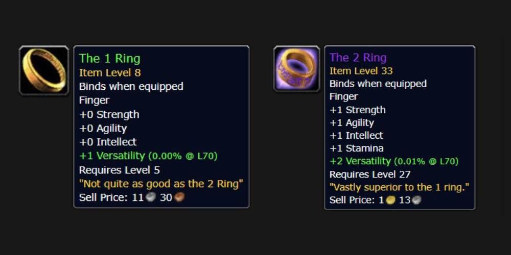 WoW Der 1. Ring und der 2. Ring
