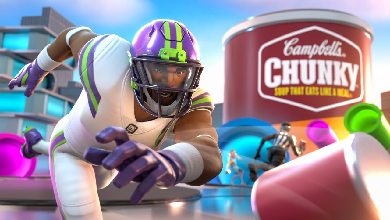 Campbells Chunky Soup ist bereit für etwas Fußball (innerhalb von Fortnite)