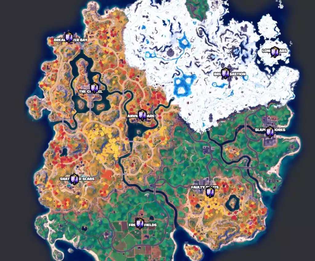 Wo finde ich Eroberungspunkte in Fortnite?