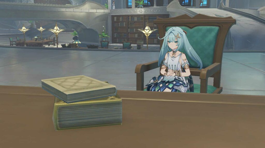 Bücher und Faruzan in Genshin Impact