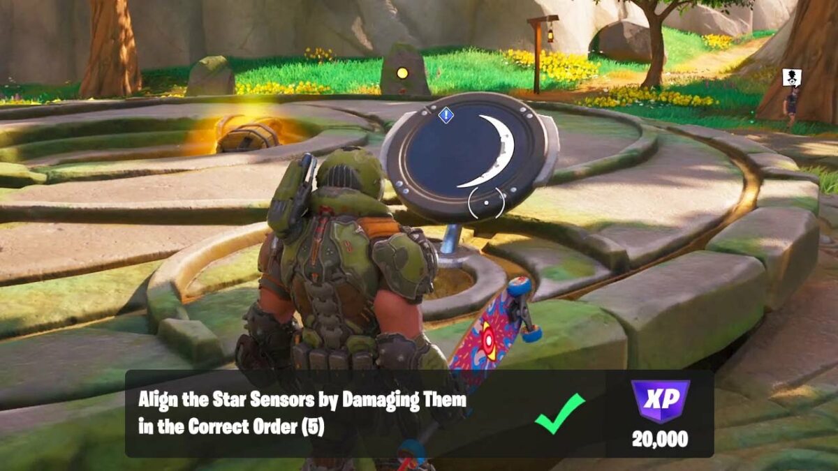 Sternsensoren ausrichten Fortnite 20.000 XP-Belohnung