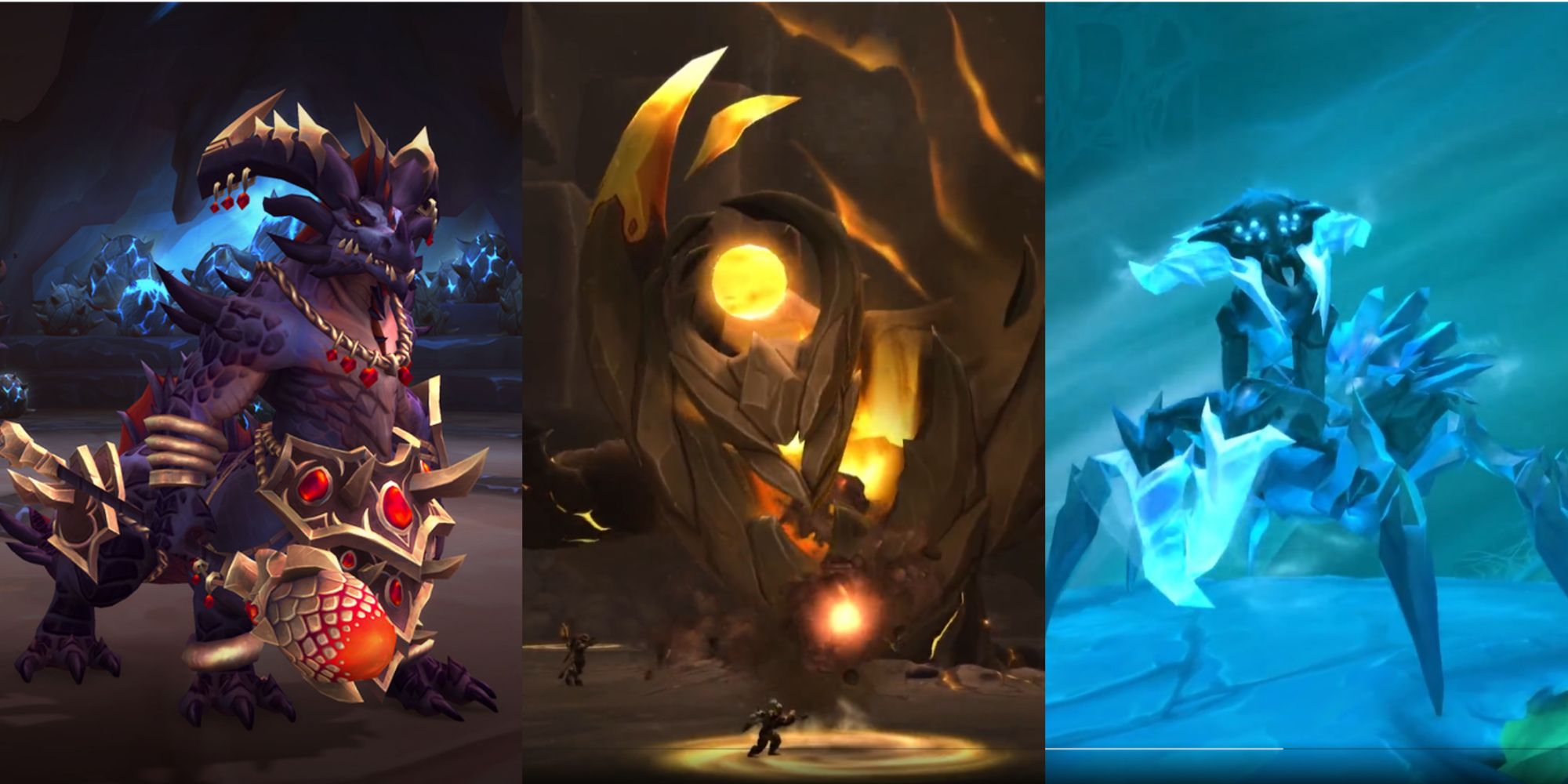 World of Warcraft: Vault of the Incarnates bosses featuring Diurna, terros, and sennarth
