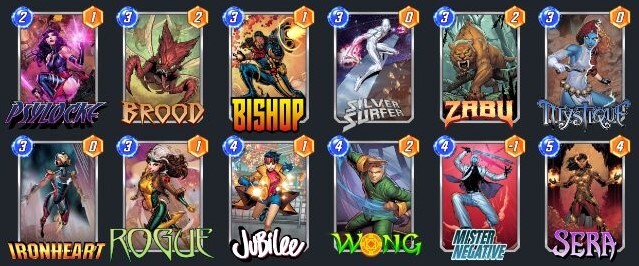 Treue Flipper-Deck-Liste