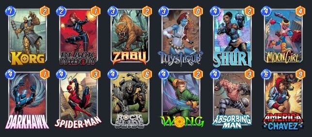 Ruthless Rocks Deckliste