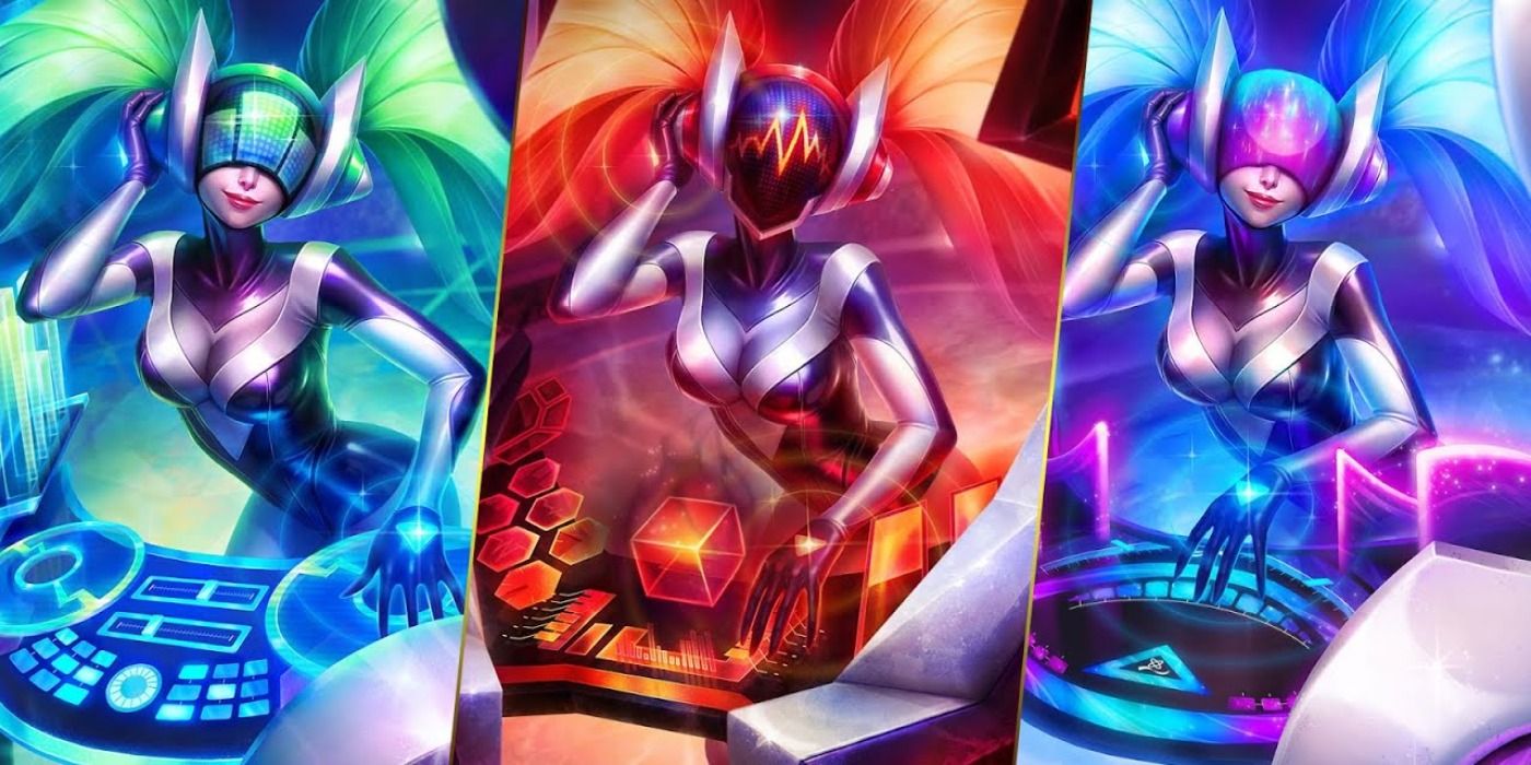 Geteilte Screenshots von DJ Sonas Ultimate Skin in League of Legends.