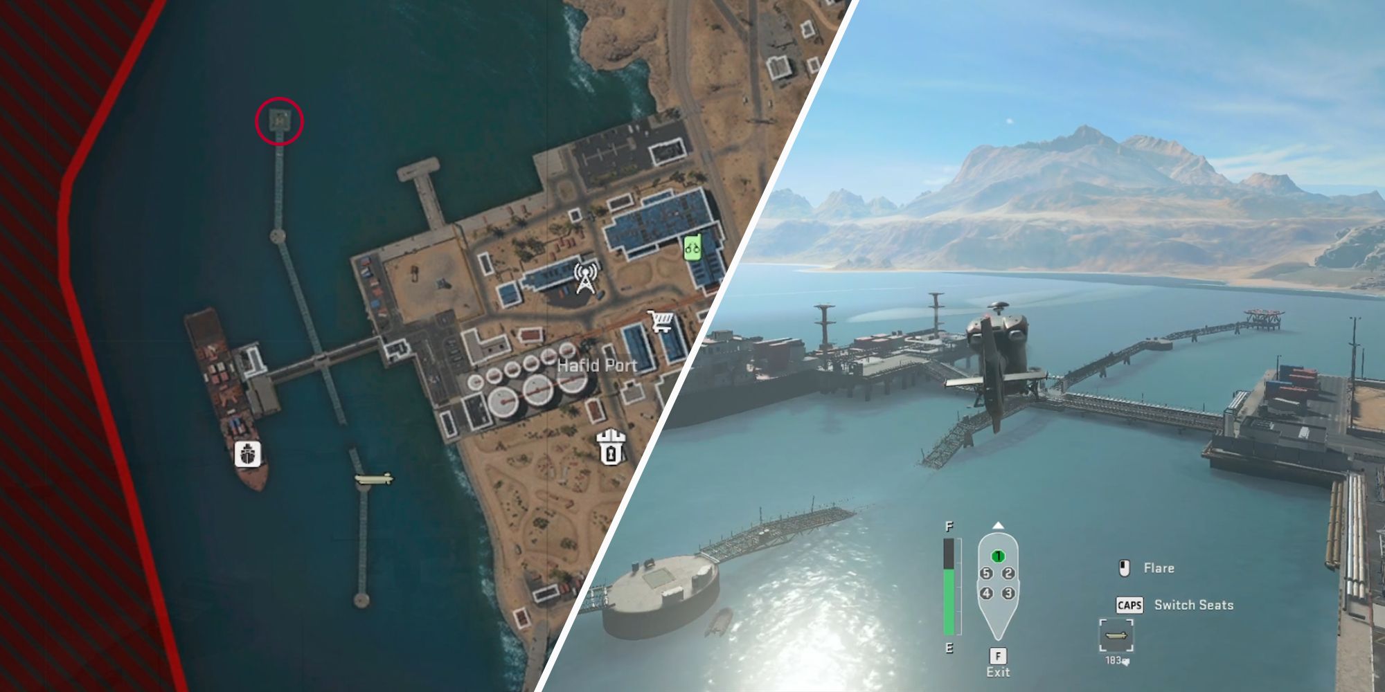 Wo finde ich den Hubschrauberlandeplatz Hafid Port in Warzone 2 DMZ? 