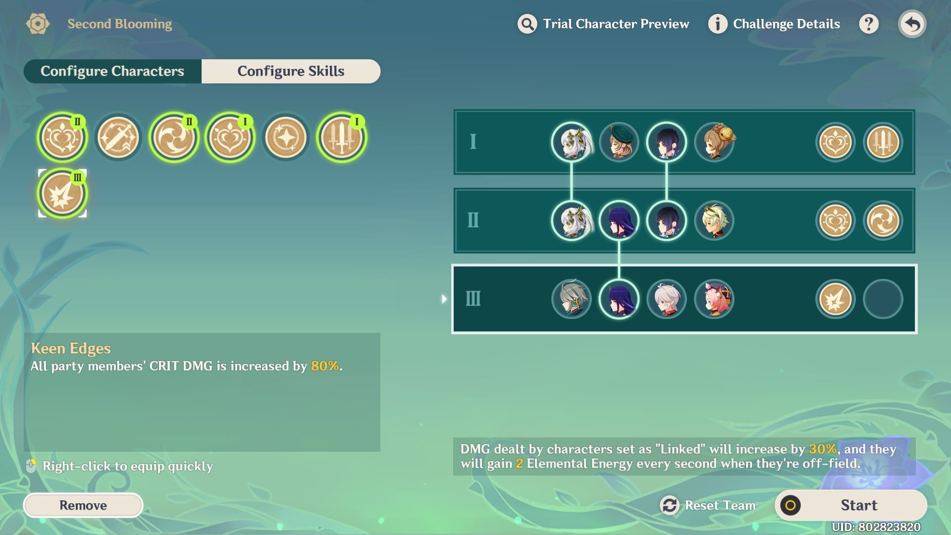 Team und Buffs (Bild über Genshin Impact)