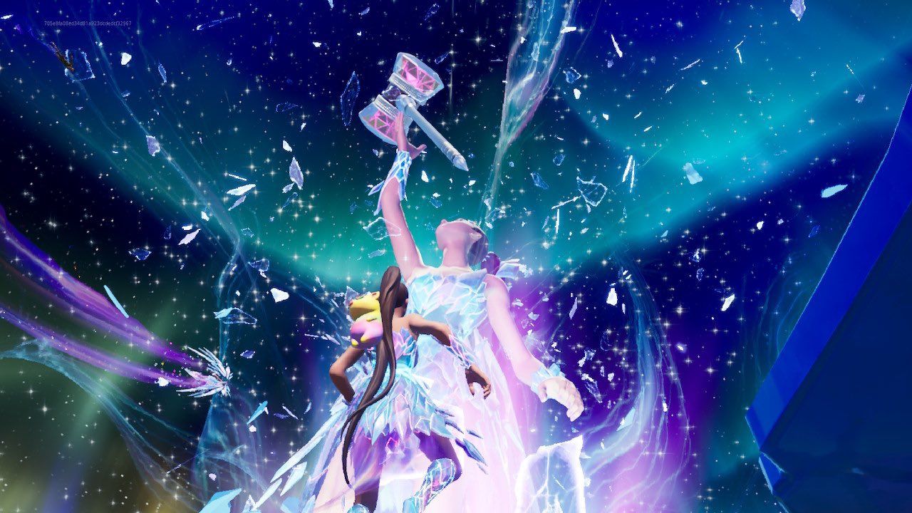 Ariana Grande hebt ihren Hammer in Fortnite