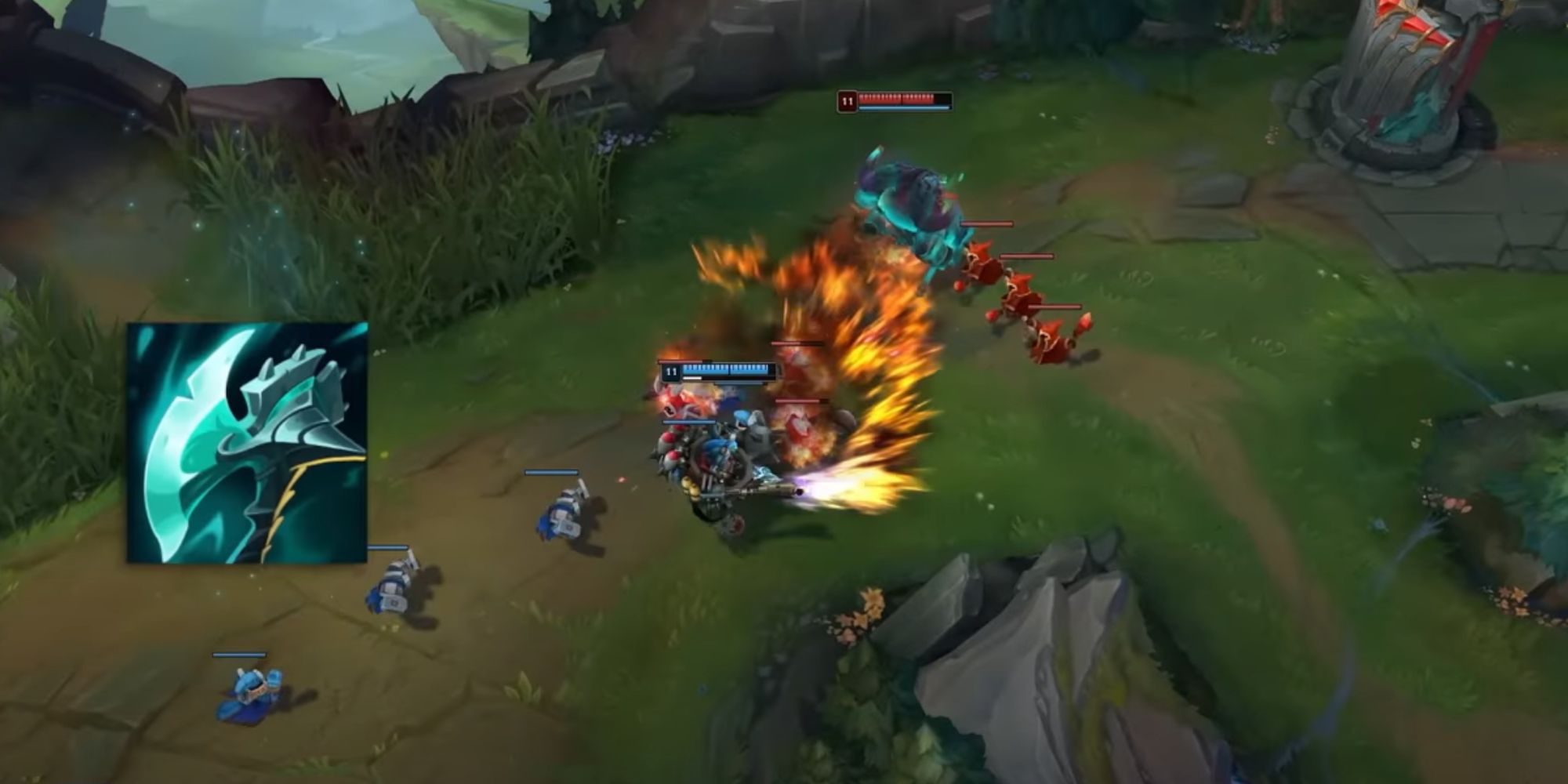 Image shows the Night Harvester, a mythic item.