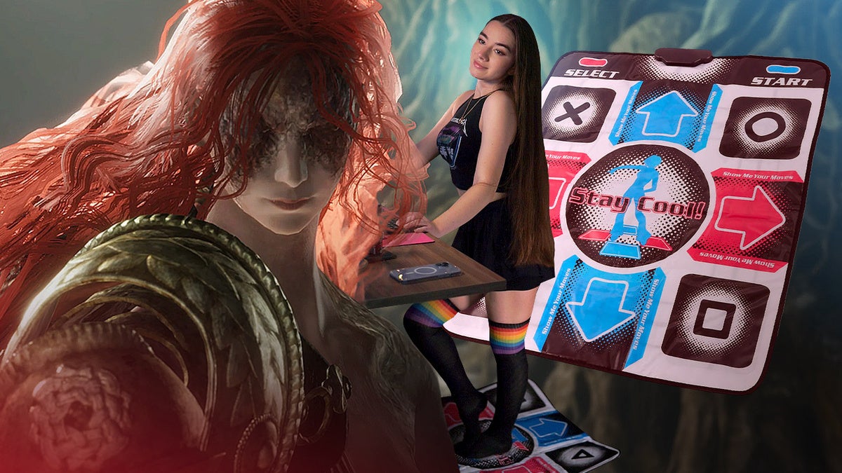 Elden Ring Streamer MissMikkaa besiegte gleichzeitig zwei Malenias mit einem Dance Pad und einem Controller