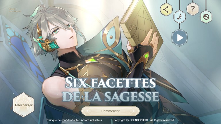Genshin Impact, die ersten Edelsteine, die mit dem neuen Event-Web „Six facettes de la sagesse“ wiederhergestellt werden