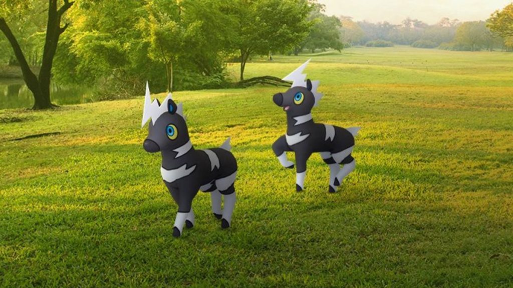 Pokemon GO Blitzle in einem Feld