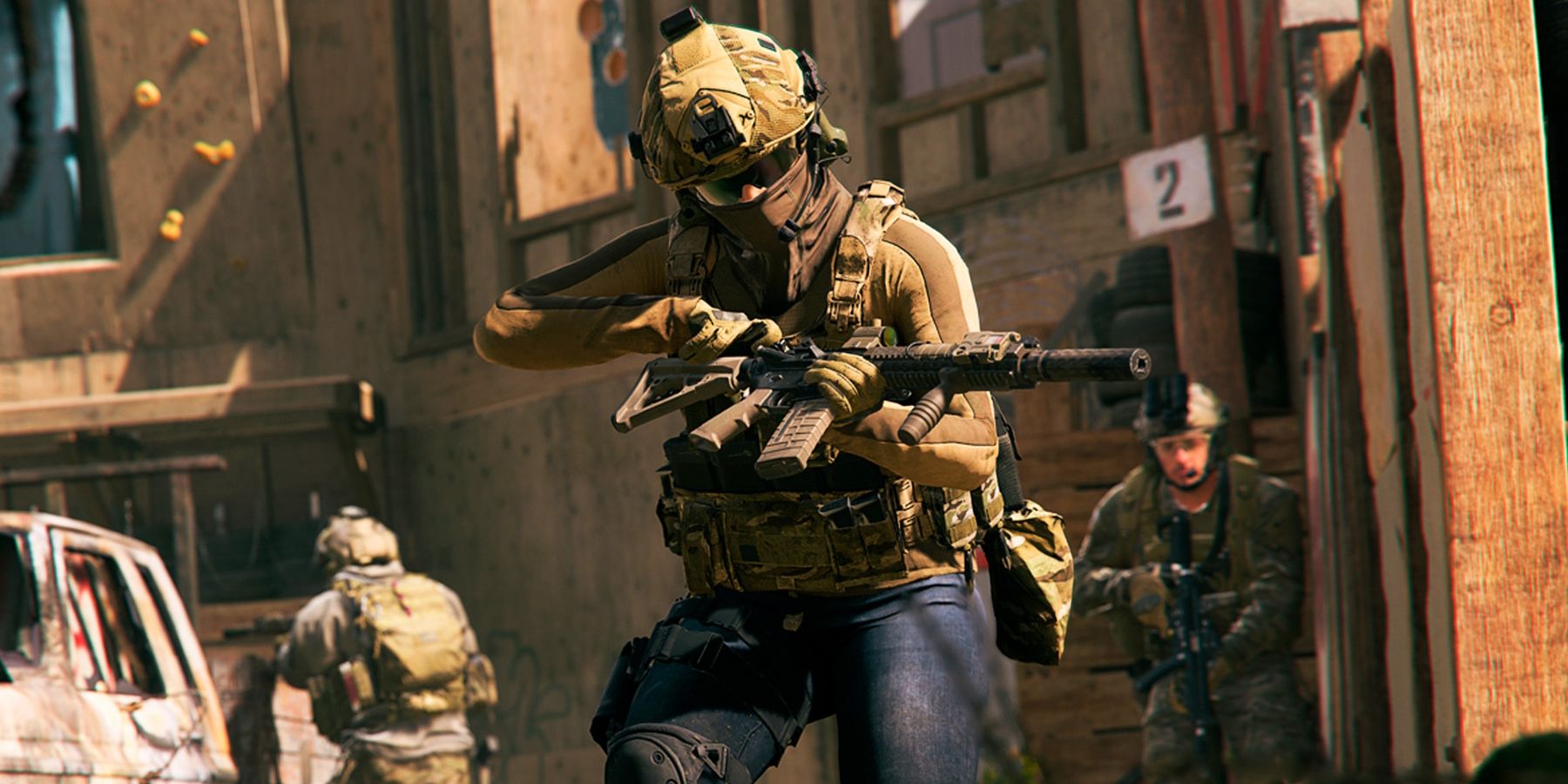 Checking a rifle in Call of Duty Warzone 2