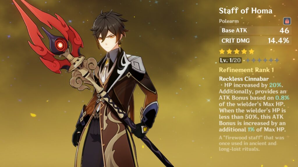 Genshin Impact - Stab von Homa - Zhongli