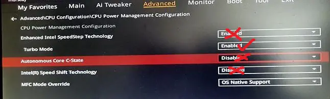 Beste BIOS-Einstellungen für Intel-Systeme.