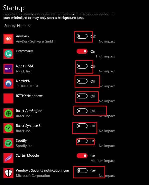 Deaktivieren Sie Start-Apps in Windows, um die fps in Call Of Duty Warzone 2 zu steigern.