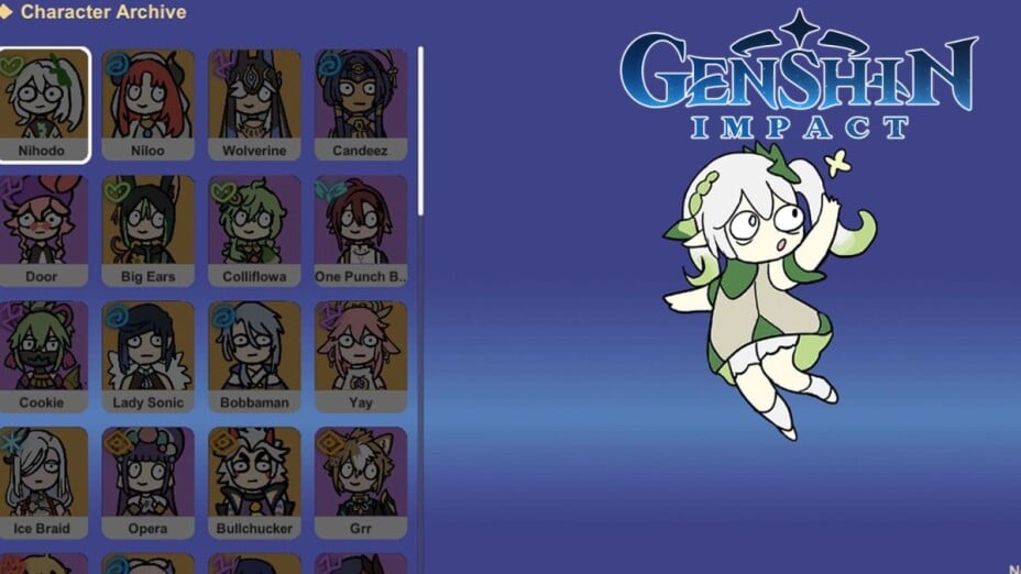 Genshin Impact Silly Wisher: Diese Anwendung ist eine Tournee und Verspottung der Persos, die nur lustig ist