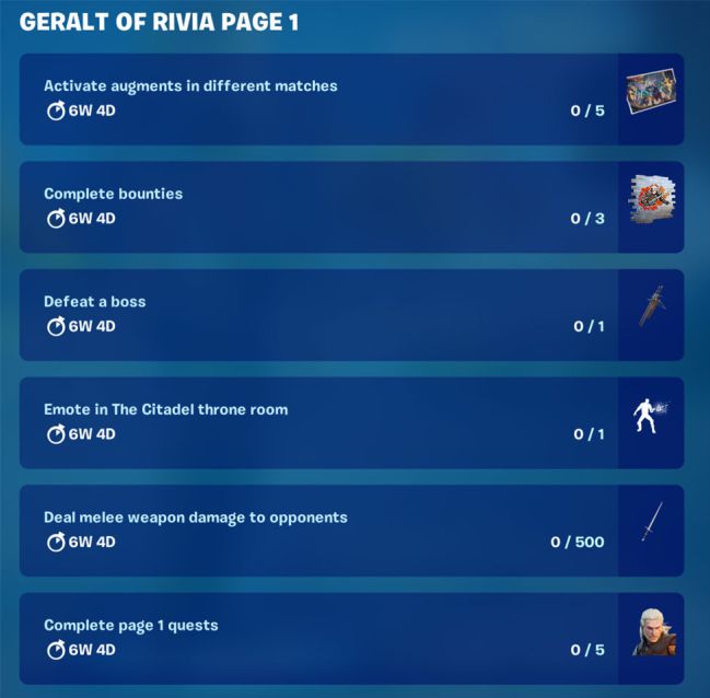 Geralt von Riva in Fortnite: Wie man sein Outfit bekommt, indem man seine Quests abschließt