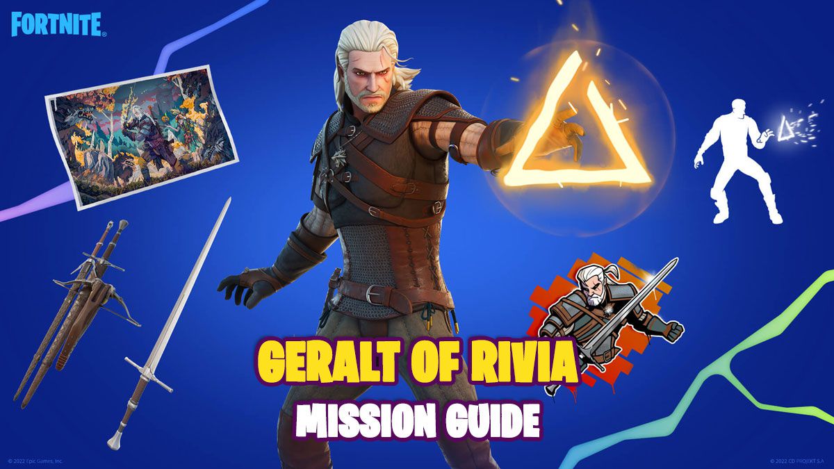 Geralt von Riva in Fortnite: Wie man sein Outfit bekommt, indem man seine Quests abschließt