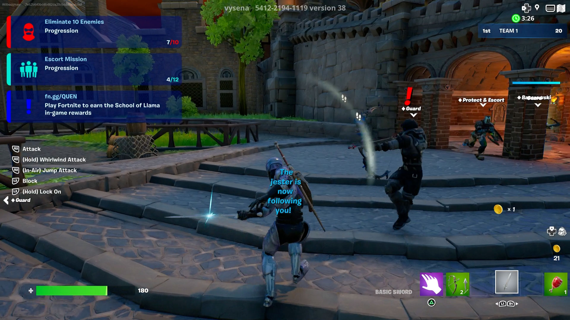 Fortnite Quen-Herausforderung