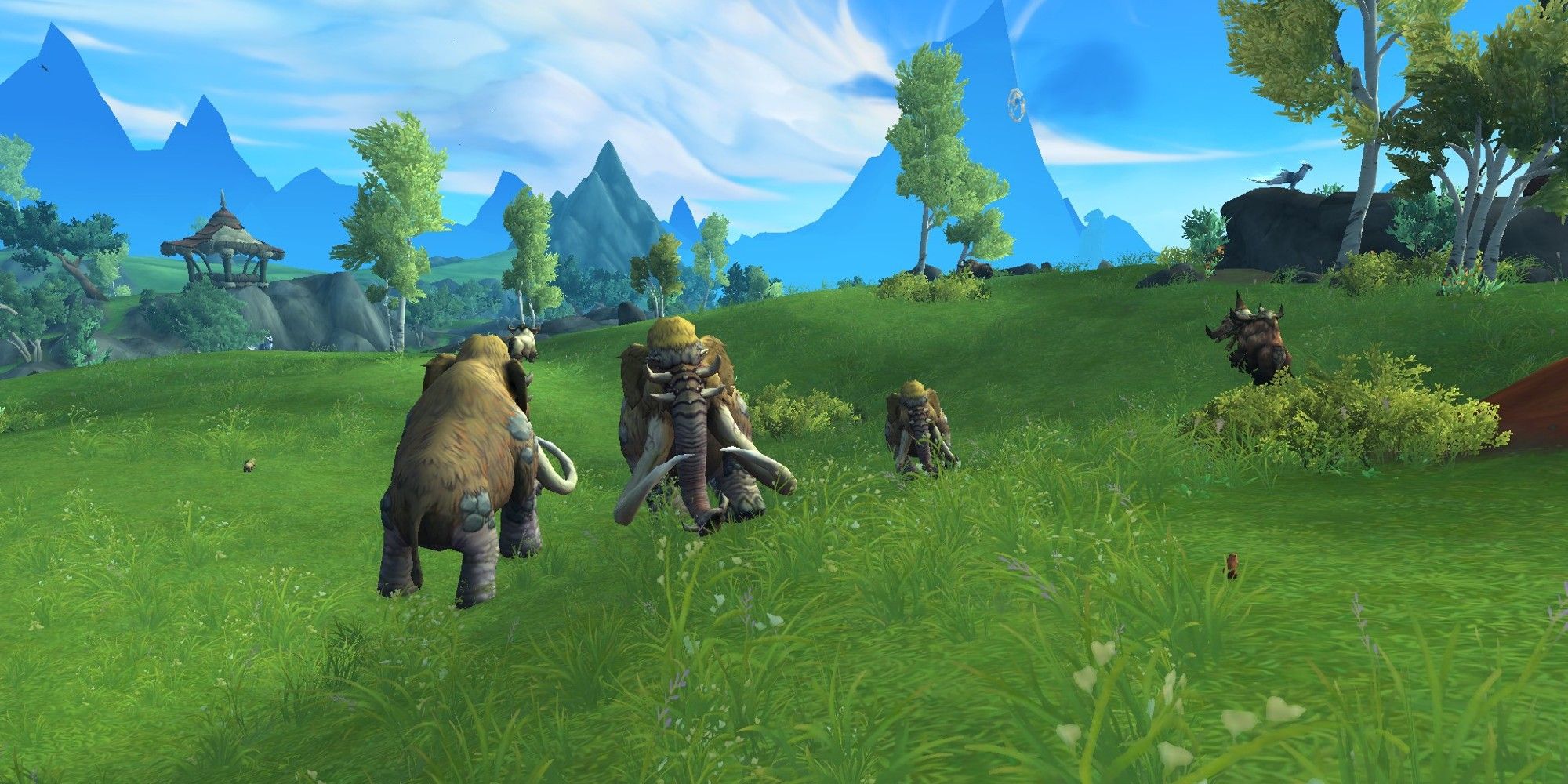 A pack of skinnable creatures in Ohn'ahran Plains in World of Warcraft.