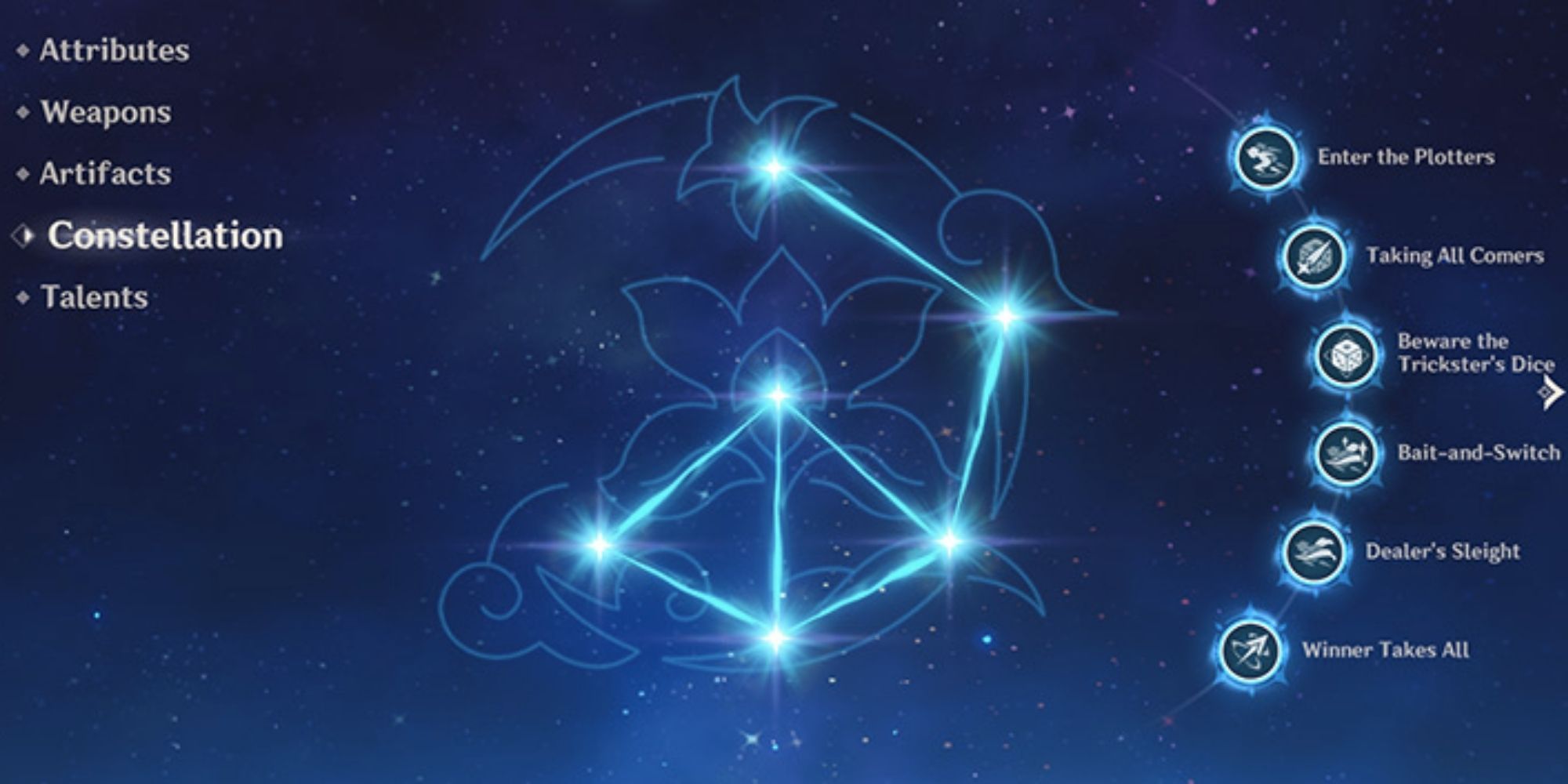 Genshin Impact Yelan Konstellation