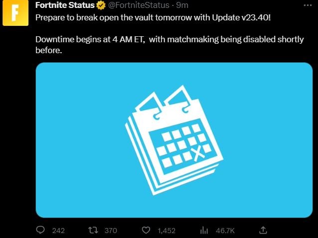 Fortnite 23.40 Serverausfallzeit Sind die Server am 14. Februar 2023 ausgefallen?