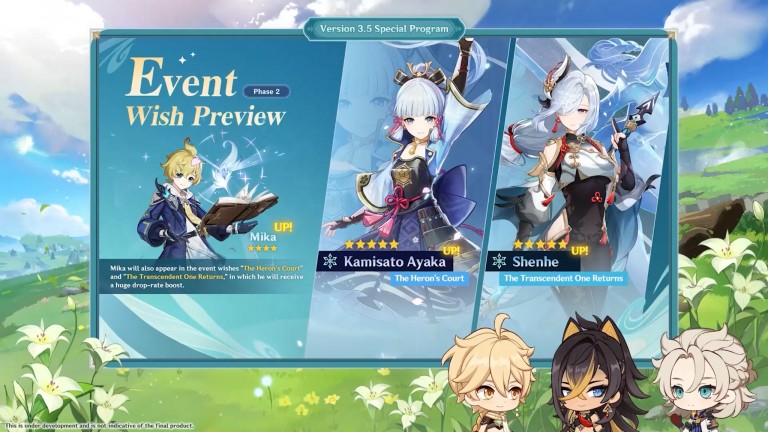 Genshin Impact, all die neuen Versionen der Version 3.5 und am Startdatum ! Genshin Impact, all die neuen Versionen der Version 3.5 und am Startdatum !