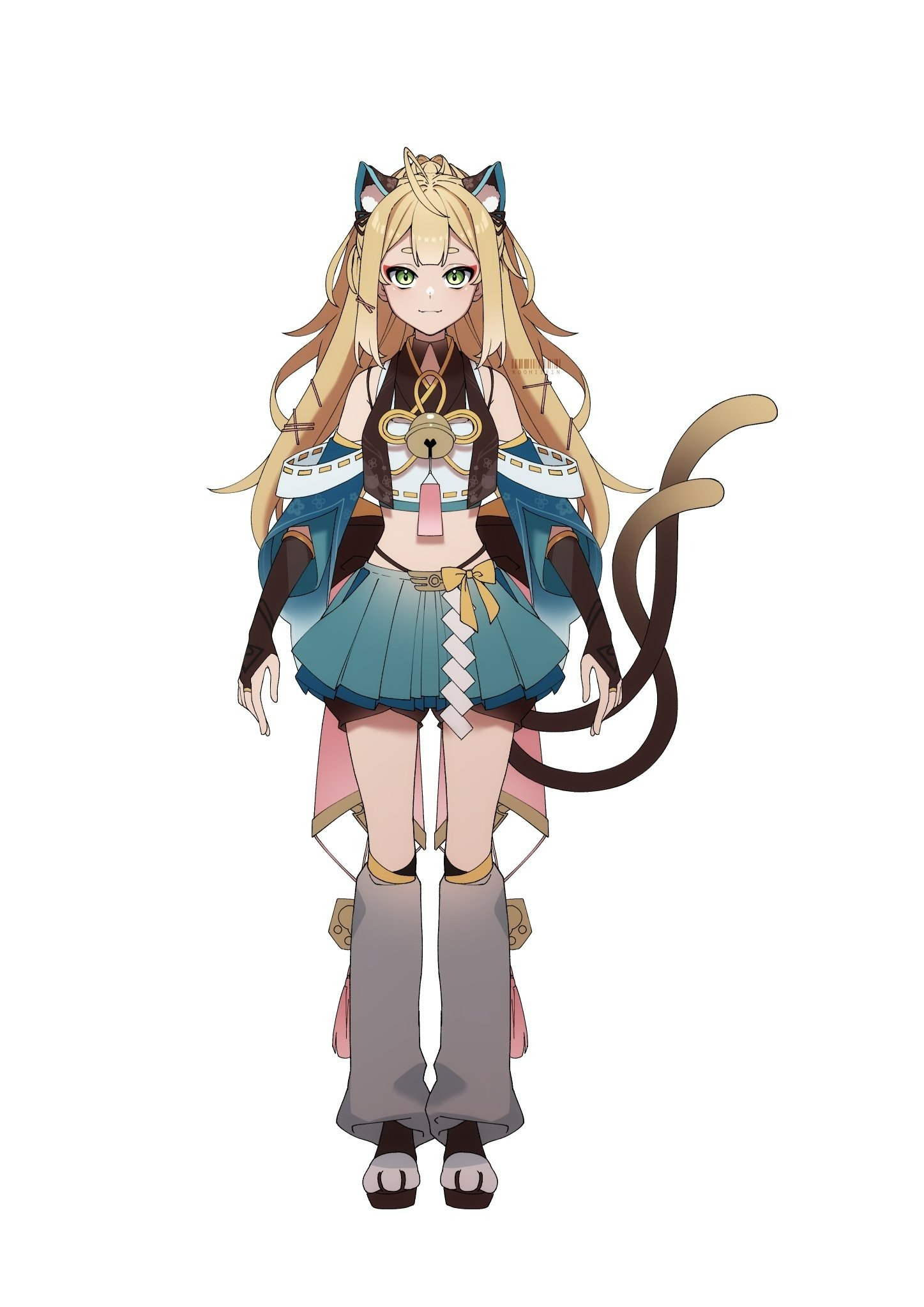 Genshin Impact - Neuer Geo-Charakter - Geo Neko Girl - Fankunst von koohirin