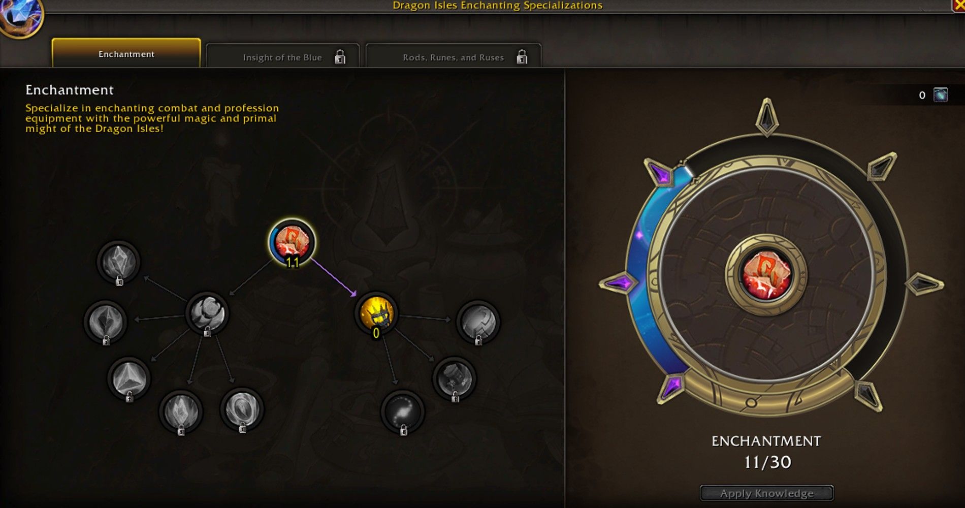 Die Verzauberungsspezialisierung in World of Warcraft.