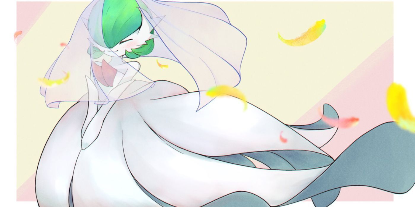 Braut, um Gardevoire im Hochzeitskleid zu sein Fan Art, Pokemon Unite