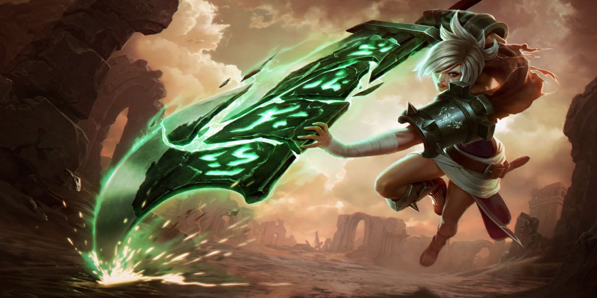 Riven aus League of Legends mit der Runenklinge