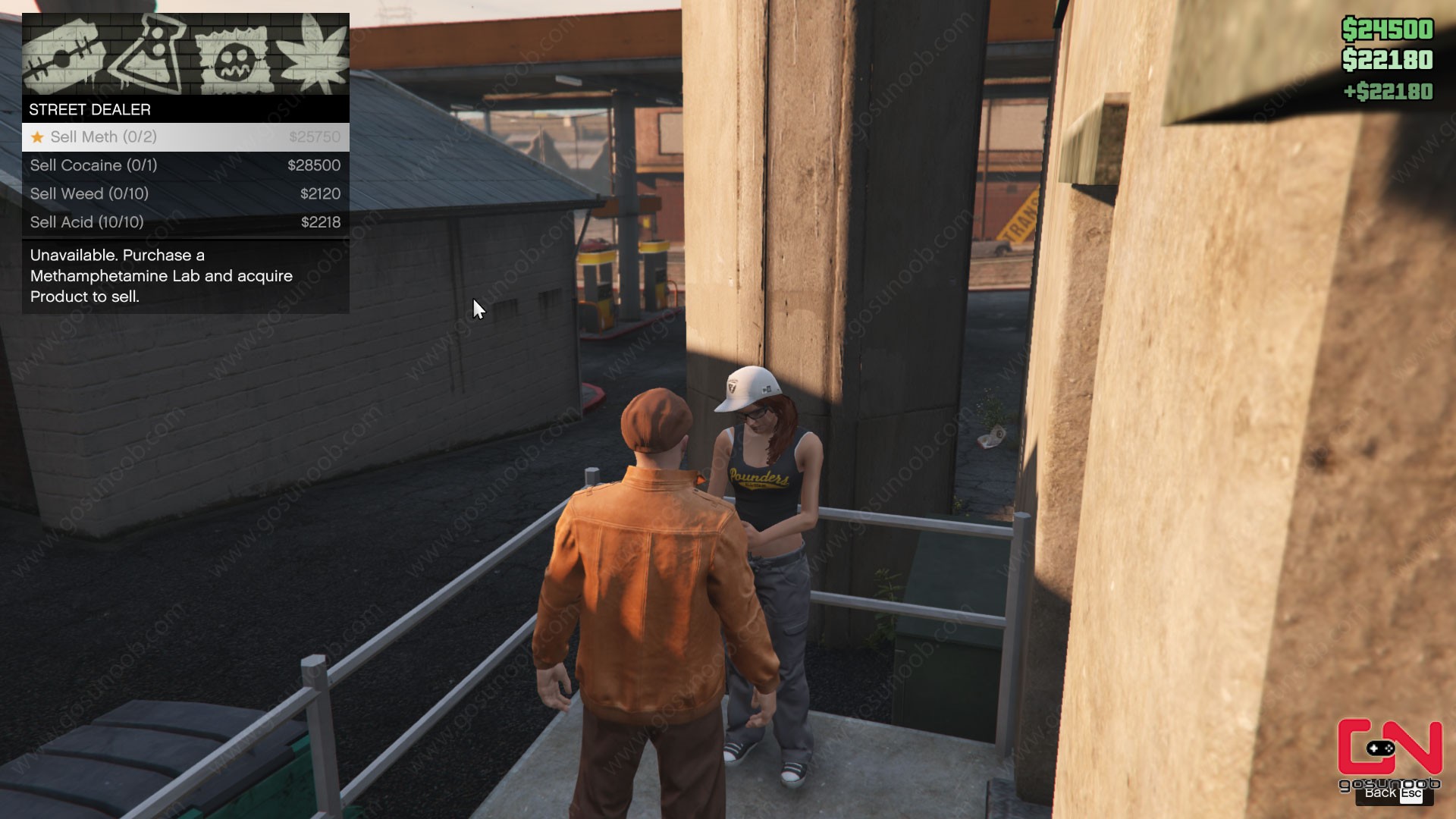 Standorte der Straßenhändler von GTA Online heute