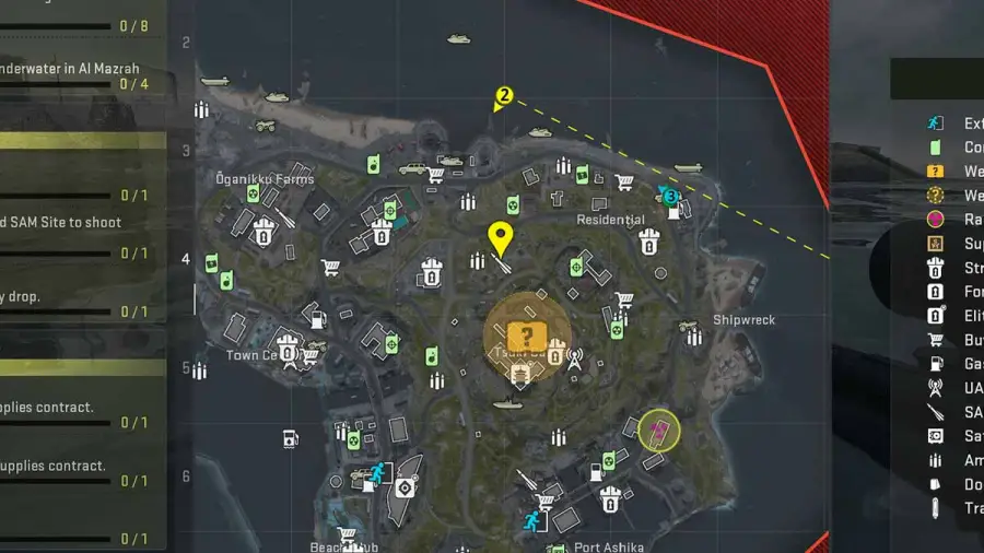 Schlüsselposition der DMZ Combat Engineer Toolbox – Warzone 2