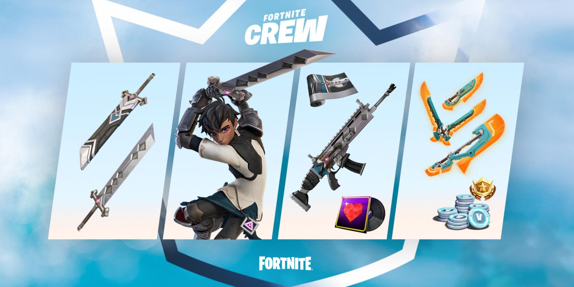 Fortnite Crew Pack Cosmetics März 2023